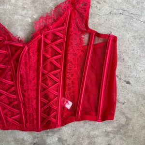 Victoria’s Secret Dream Angels Unlined Lace Up Corset Top size M Medium thumbnail 3