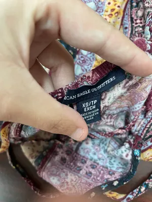 American Eagle Patchwork Tank Top Size X-Small thumbnail 4
