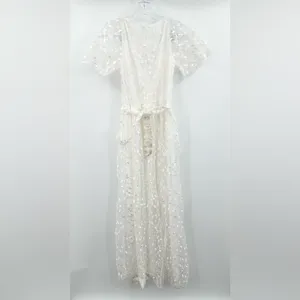 Baltic Born Marseille Lace Dress‎ White Maxi Size Small thumbnail 4