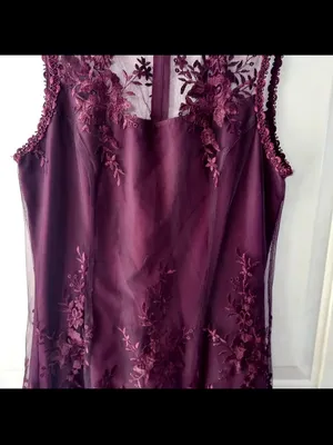 Nanette Lepore Sleeveless Lace Plum Mini Party Dress Sz 2 Formal Prom Wedding thumbnail 3