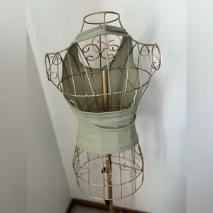 American Eagle Ribbed Halter Top Open Back V Neck Size XS Green thumbnail 10