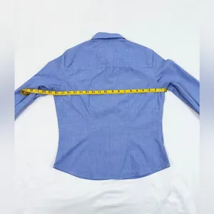 Vintage Y2K Abercrombie & Fitch Button Down Oxford Shirt - Blue Chambray - S thumbnail 5