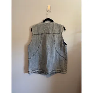 So Me Denim Jean Vest Cotton Blend Tie Front NWT Size Large Nashville Cowgirl thumbnail 8