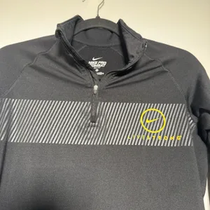 Nike Pro Combat 1/4 Zip Pullover Women's Medium Black "Live Strong" thumbnail 1