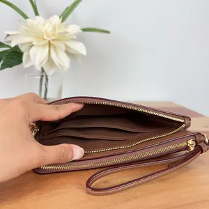 NWT Coach Double Zip Wallet In Signature Canvas With Floral‎ Print thumbnail 5