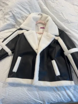EDIKTED Black Leather Jacket thumbnail 4