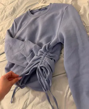 Drawstring Sweatshirt Crew Neck thumbnail 3