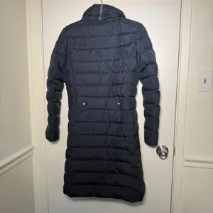 Tommy Hilfiger Women's Small Navy Quilted Long Puffer Coat Jacket -Read thumbnail 7