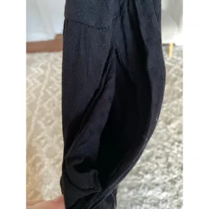 Natural Life Black Rayon Tiered Knee‎ Length Dress Quiet Luxury Coquette Euro M thumbnail 4
