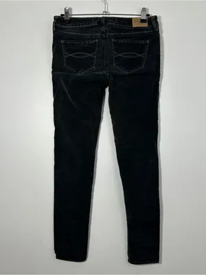 Abercrombie Women’s Size 2 W26 Black Skinny Jeans Stretch Denim thumbnail 3