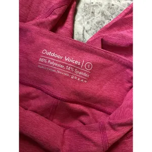 Outdoor Voices Pink Space Dye High Rise Cropped Leggings Women Small RN147908 thumbnail 6