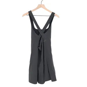 Outdoor Voices Mini Dress Womens S Black Stretch Square Neck Cross Back Pullover thumbnail 6