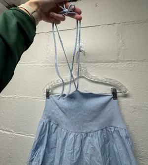 Zara Blue Halter Baby Doll Dress thumbnail 6