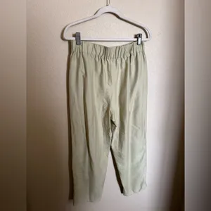 Madewell Tapered Huston Pull-On Crop Pants Sz‎ Medium Faded Seagrass thumbnail 8