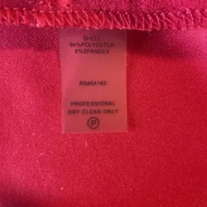 Calvin Klein Red Beaded Sleeve‎ Sheath Midi Dress Size 6 Holiday Party Cocktail thumbnail 9