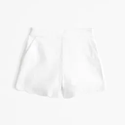 NWT Abercrombie & Fitch Linen Scallop Hem Shorts thumbnail 4