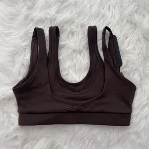 Nike Skims Matte Double Strap Scoop Bra Dark Sepia Size Small thumbnail 7