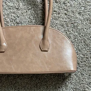 NA-KD tan brown mini bowling bag purse thumbnail 5