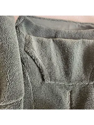 Lululemon Scuba Oversized Fleece Funnel Neck Smocked Spruce XS / Small Cozy thumbnail 3