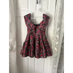 New Lulus Beyond Darling Floral Jacquard Off-The-Shoulder Mini Dress size S NWT thumbnail 9