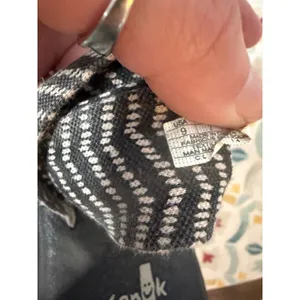 Sanuk Yoga Sling 2 Sandals Womens 9 Grey White Chevron Yoga Mat‎ Footbed Thong thumbnail 6