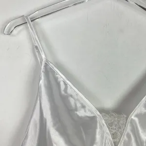 NWT Frederick's of Hollywood Delphine Satin Cropped Cami White Size Medium M T24 thumbnail 3