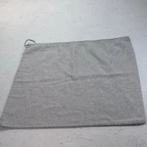 Aquatalia Gray Drawstring Dust Bag Pouch 19.5"x20" Shoe Storage thumbnail 4