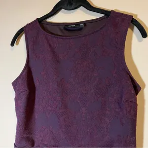 ‎✨ Apt. 9 Women’s Purple Peplum Blouse Small thumbnail 2