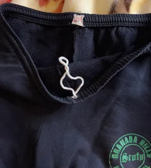 Medium Navy Blue HS Cotton Gym Shored thumbnail 3