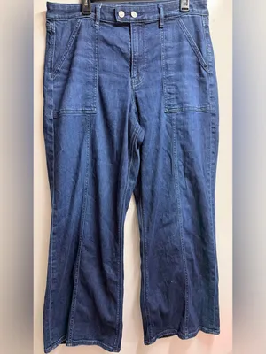 American Eagle AE Super High-Waisted Baggy Wide-Leg Jean 14 Short thumbnail 3