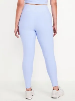 OLD NAVY Active Extra High-Rise Light Blue Powersoft Go-Dry Leggings Size XXL thumbnail 5