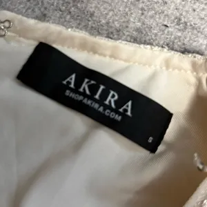 Akira Sequin Glam Feathers Mini Longsleeve Dress thumbnail 2