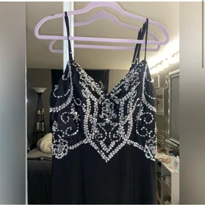 Say Yes To The Prom Embellished Spaghetti Strap Sweetheart Neckline Prom Dress thumbnail 5