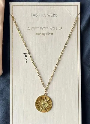 Tabitha Webb Evil Eye Necklace thumbnail 1