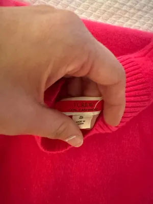 Pink J.Crew Cashmere Sweater thumbnail 3