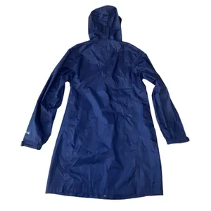 L.L. Bean Rain Jacket Women Blue TEK 2.5 Long‎ Parka Gorpcore 268313 Quiet Lux thumbnail 4