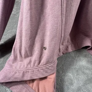 Lululemon Coast Wrap Heathered Mod Rose 8 Funnel Neck Jacket Button Cocoon thumbnail 7
