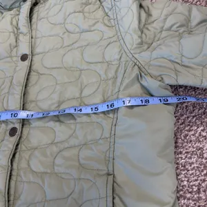 Woolrich Quilted‎ Light Sage Jacket Women Small Snap Button Coat Outdoor Winter thumbnail 9