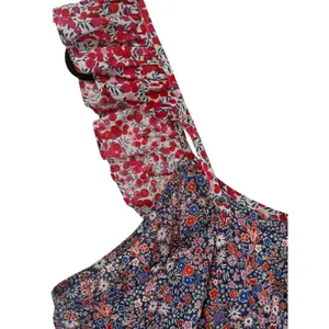 J.Crew Womens Liberty‎ Floral Mixed Print Tiered Ruffle Midi Dress Size Large thumbnail 13