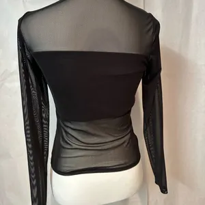Shinestar Black Mesh Bodysuit thumbnail 3