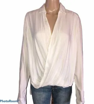 Abercrombie & Fitch Abercrombie high low wrap top thumbnail 1