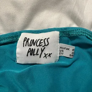 Turquoise Princess Polly Crop Top thumbnail 2