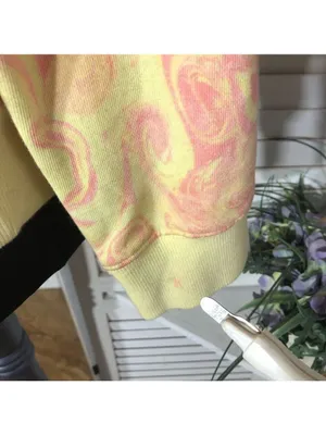 Oversized sweatshirt swirl floral cotton boho hippie festival whimsycal fairy thumbnail 9