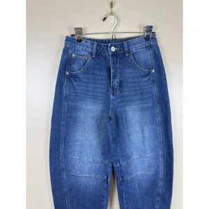 Baggy Jeans Women’s Size 4 Blue Medium Wash Barrel Y2K Grunge 80s 90s VTG thumbnail 3
