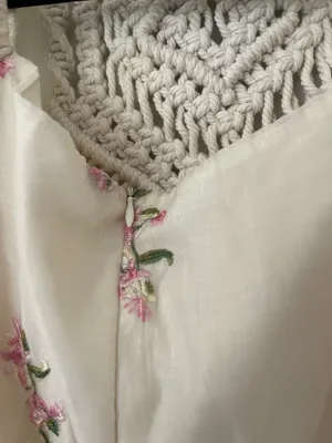 Cider Sadie Embroidered Floral Mesh Puff Sleeve Mini Dress thumbnail 7