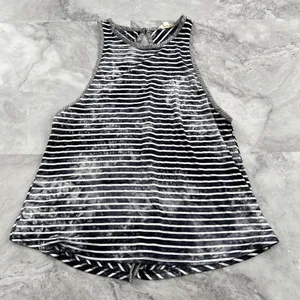 Hem & Thread‎ Size Small S Blue White Tank Top Stripe Sleeveless Summer Shirt thumbnail 1