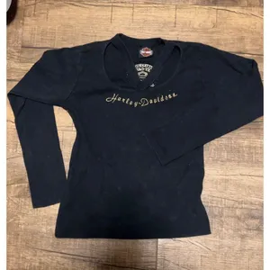 Vintage Harley Davidson cut out shirt thumbnail 1