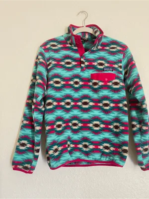 Patagonia Synchilla Snap-T Wild Desert Aztec Print Fleece Pullover thumbnail 5