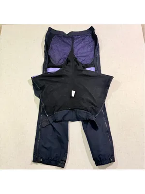 Vintage Patagonia Women’s 12 Full Side Zip Ski Snowboard Shell Pants Black Laven thumbnail 15