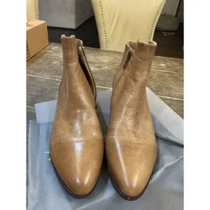 Antelope Carson‎ Bootie Size 37 US 6-7 Taupe Brown Metallic Insert Distressed thumbnail 5